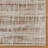 Miesner Dario Modern Striped Cream Polyester High-Low Indoor Area Rug-98931888