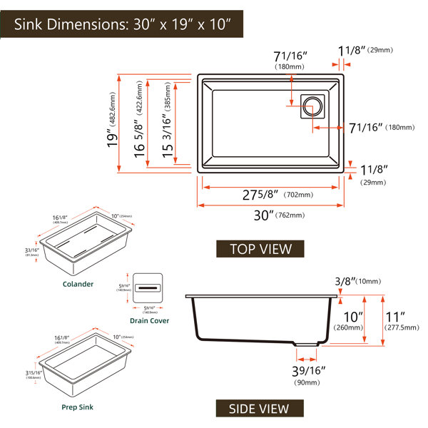 Dimensions du produit
