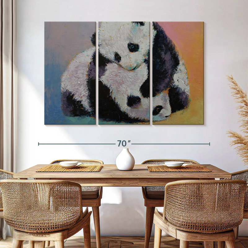 Rumble bébé panda Brampt, H 42 po x l 65 po