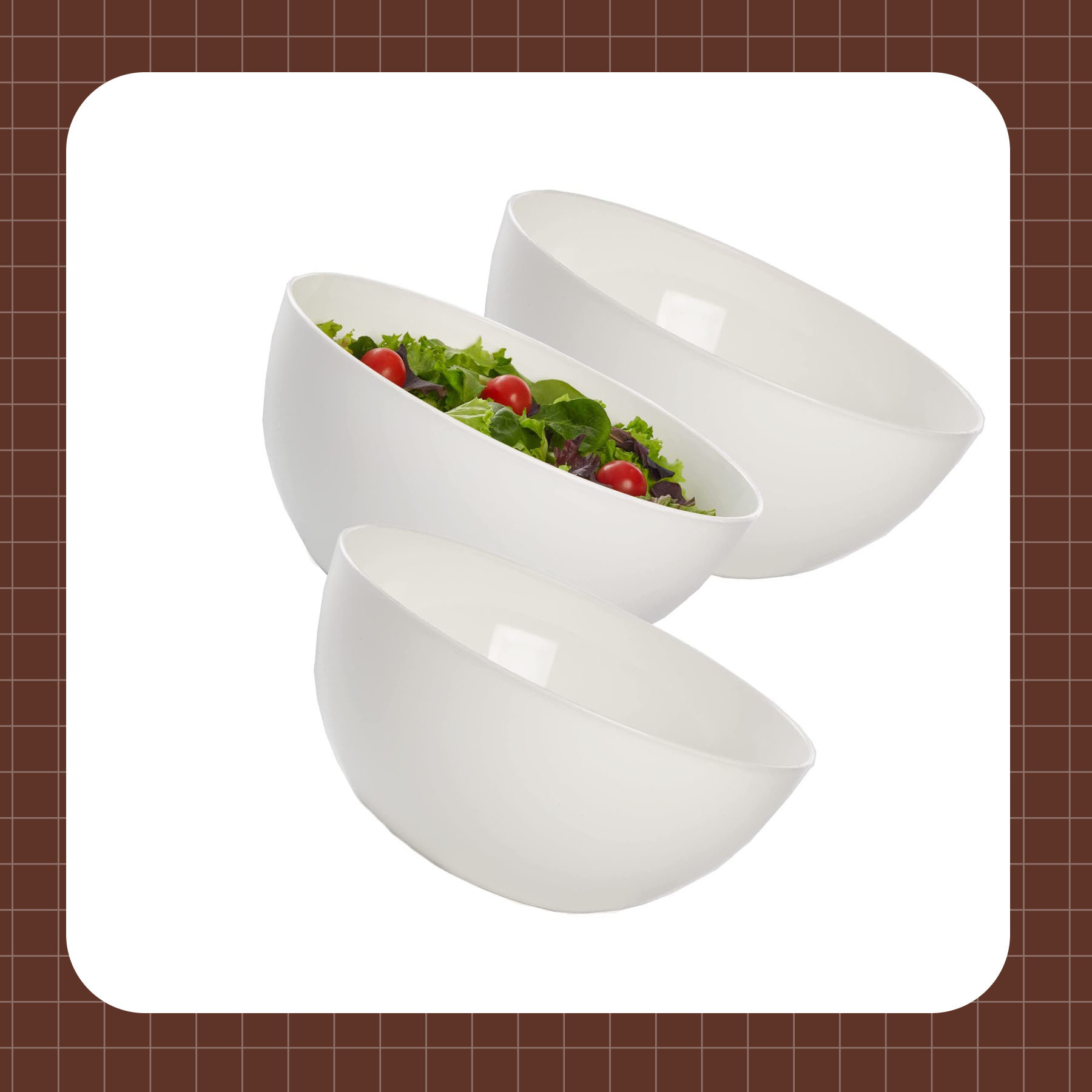 Plastic Bowls Reusable[Set of 8] 24 OZ Dishwasher & Microwave Safe Bowls.  Colore