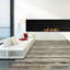 Tapis gris / crème / brun en cuir fabriqué à la main Kronos-553514395