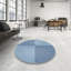 Tapis bleu / gris Choute-807180890