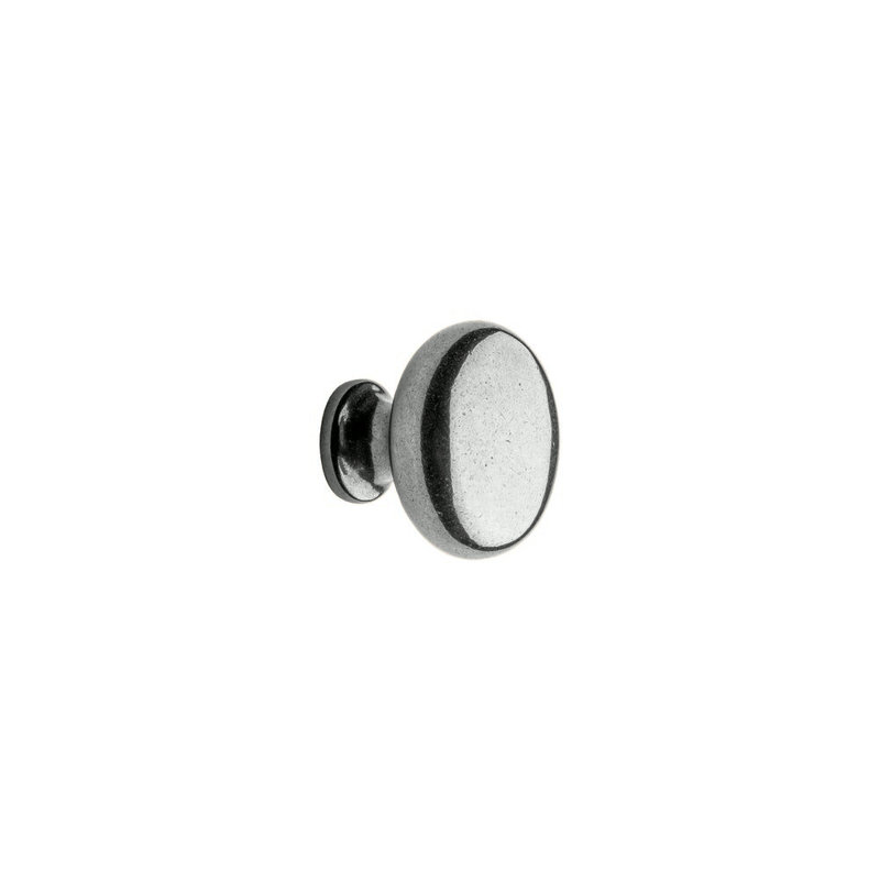 Plymouth Bronze Mushroom Knob, White Bronze Dark