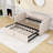 Twin Velvet Upholstered Daybed with Lift-Up Twin Trundle-1821908035