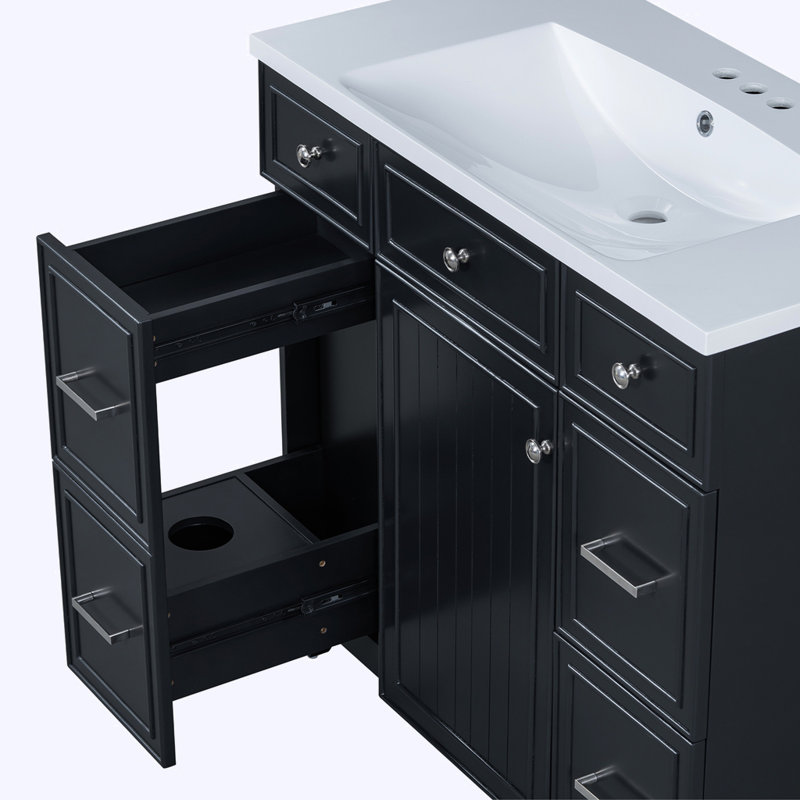 Meuble-lavabo 36 po avec armoire, sans lavabo