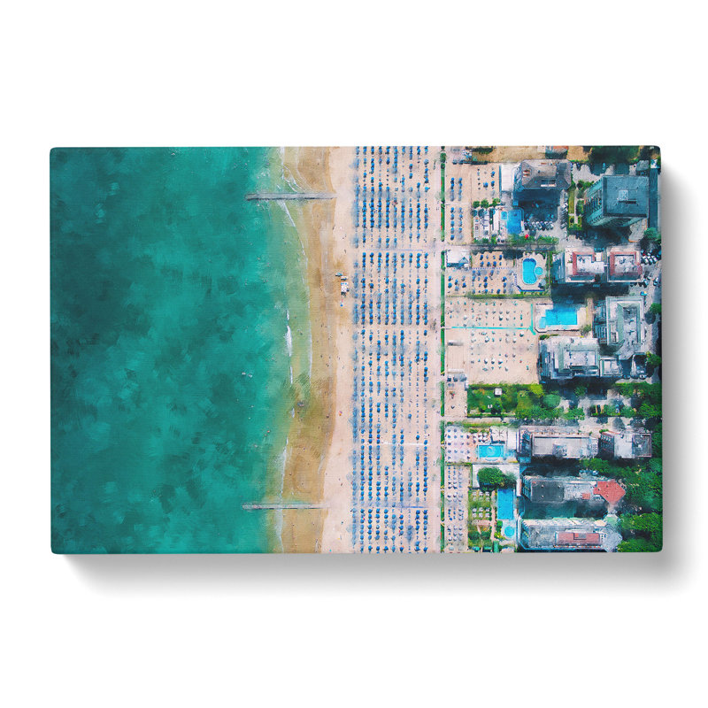 Lido Di Jesolo in Italy - Wrapped Canvas, 40cm H x 60cm W x 3cm D