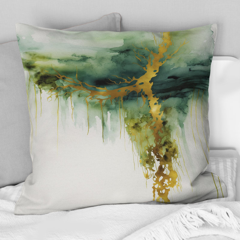 Coussin Awakenings In French Moss IV - Abstract