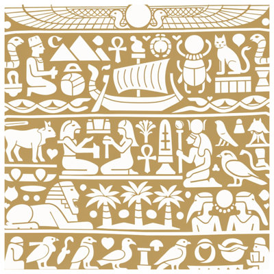 Egyptian Hieroglyphs Symbols Shower Curtains Extra Long