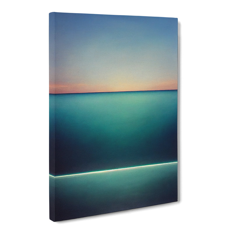 Seascape Painting Minimalism - Wrapped Canvas, 76cm H x 50cm W x 3cm D