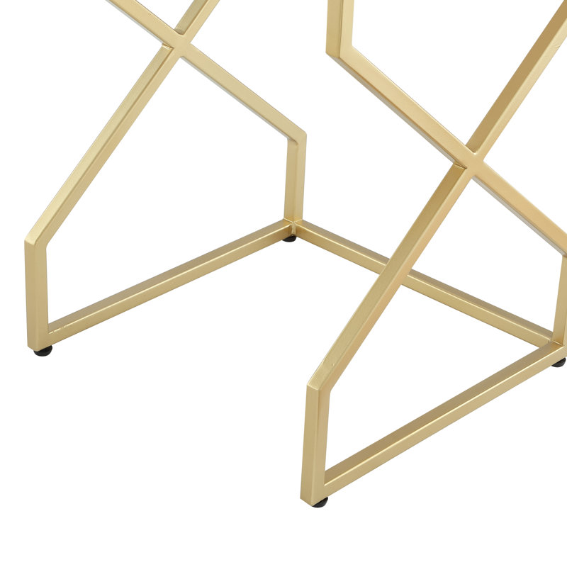 Sealcove Marble Top Nesting Tables, Gold