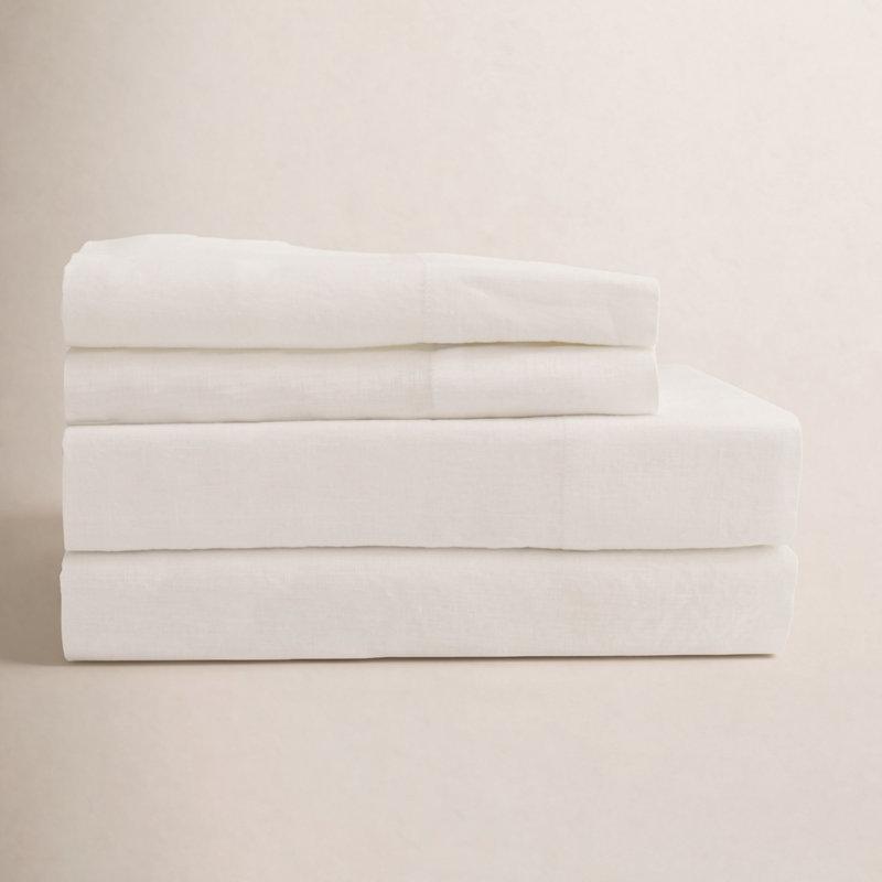 Brima 100% Linen - Set of 2, Standard, White