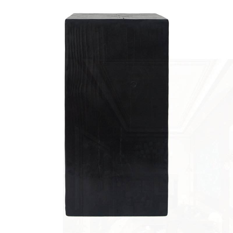 Table de bout MGO, H 27,75 po x l 14,5 po x P 14,5 po, Noir