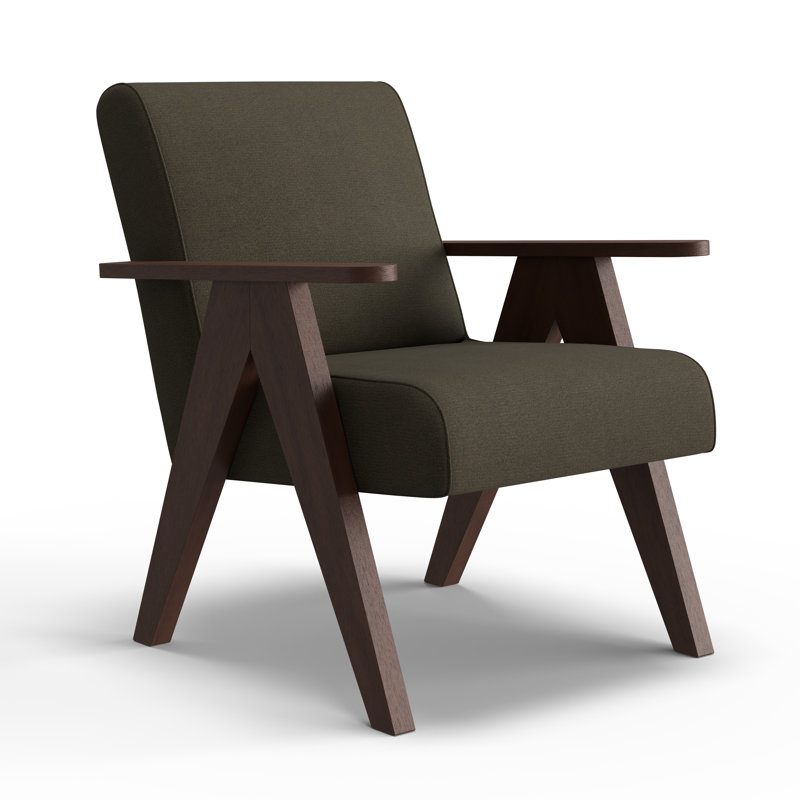 Accent Chair, Ash, Dark Walnut