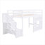 Lit mezzanine simple avec escalier de rangement et fenêtre-107287787