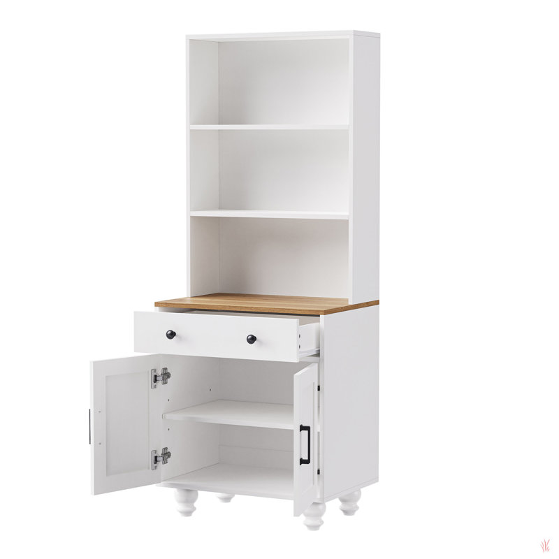 Garde-manger avec tiroir Ertis, Blanc