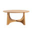 Lumi Oak Effect Wooden Round Coffee Table