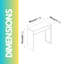 Pacquette 80cm Slim Narrow Console Table Entryway Hallway Furniture Living Room-605661800