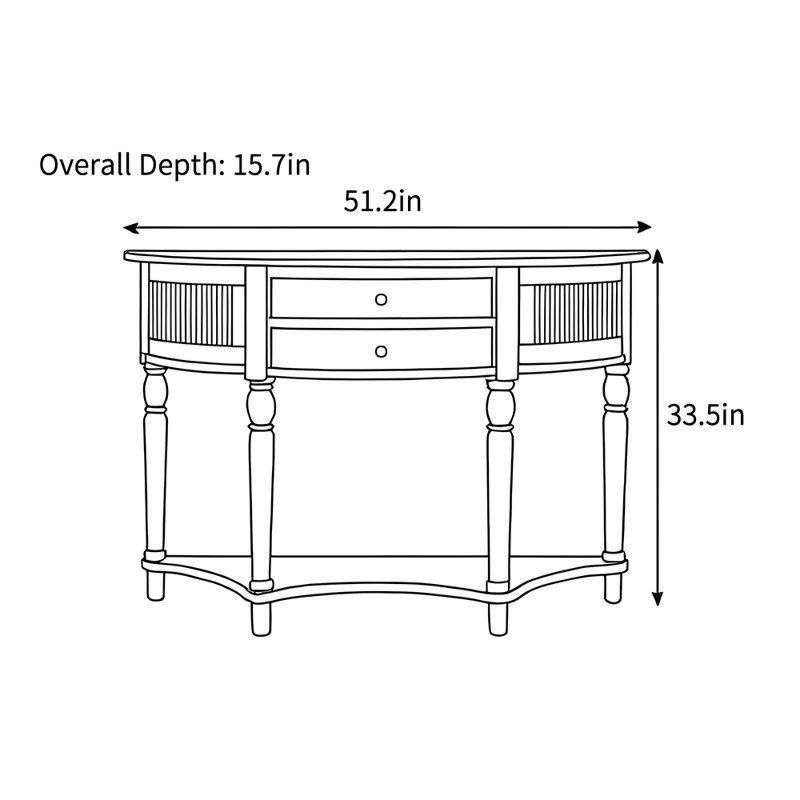 Console américaine de style américain, Brun