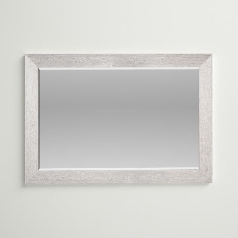 Migel Mirror, Distressed White, 42" x 30"