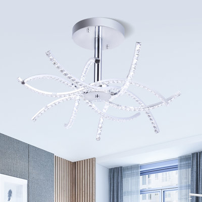 Plafonnier semi-encastré à DEL 6 lumières Altus