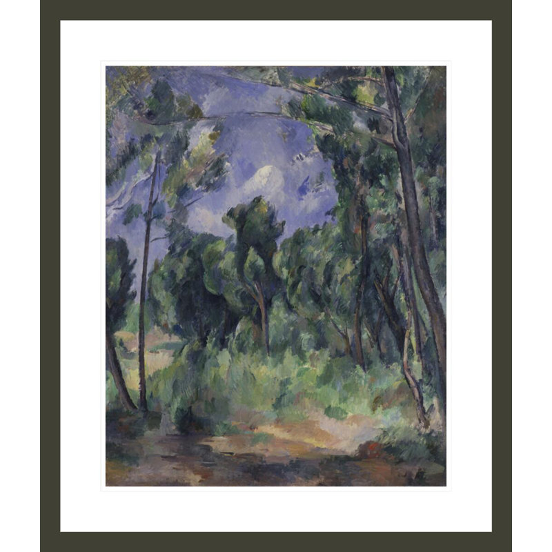 «The Glade» par Paul Cézanne, impression giclée sur cadre, H 27,5 po x l 23,5 po