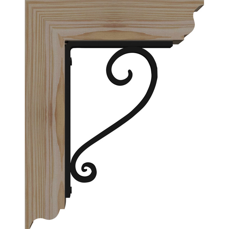 Support de fer traditionnel à triple support Edwards, H 14 po x P 11 1/2 po, Sapin Douglas de l 4 po x T 2 po (sciage brut)