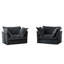 Chaises d'appoint rembourrées avec coussins Harriman