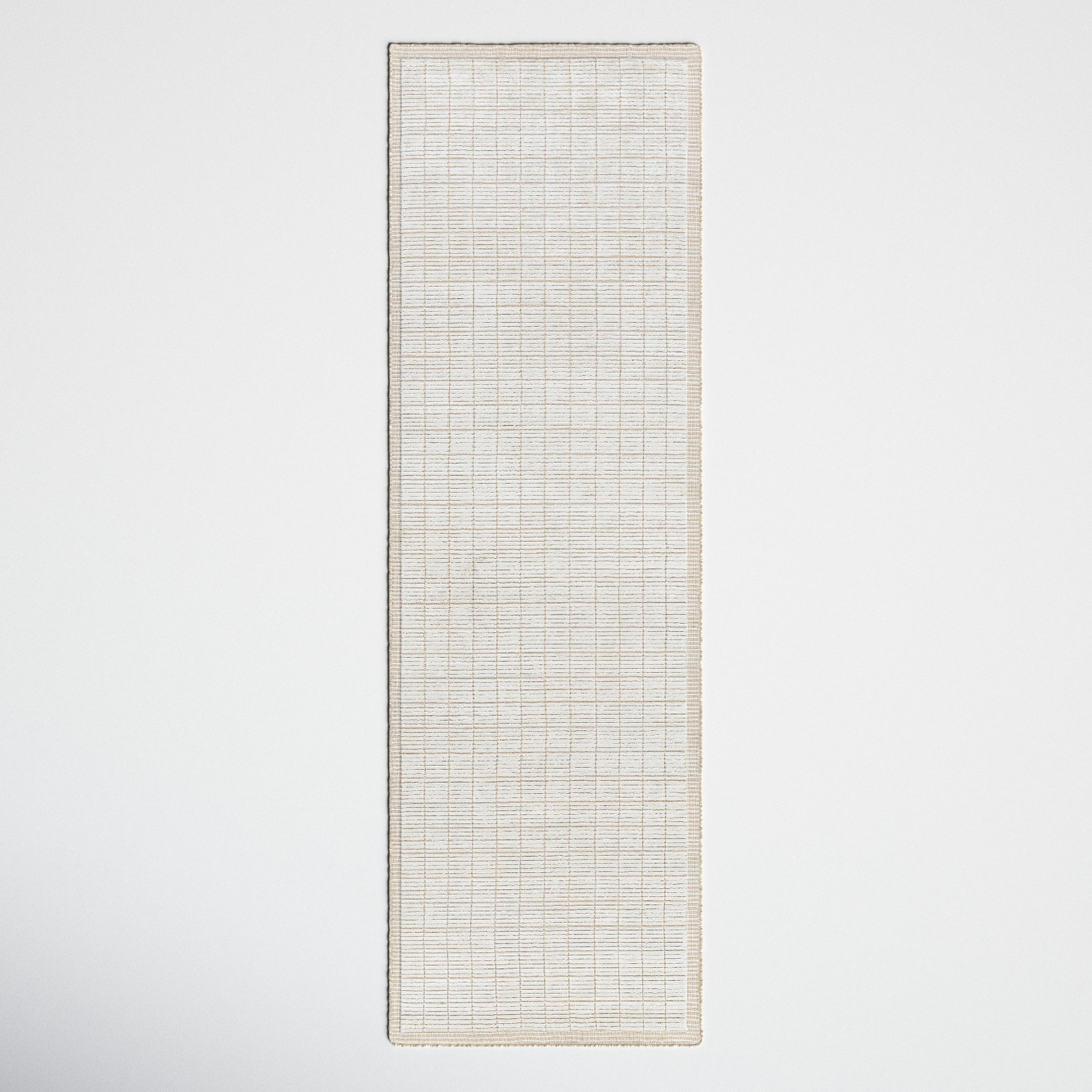 Jacey Hand-Woven Checkered Rug, Runner 2'6" x 8'
