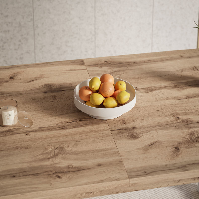 Manija 150cm Folding Table, Wotan Oak/White