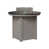 Hammered Top Black with Light Grey Base