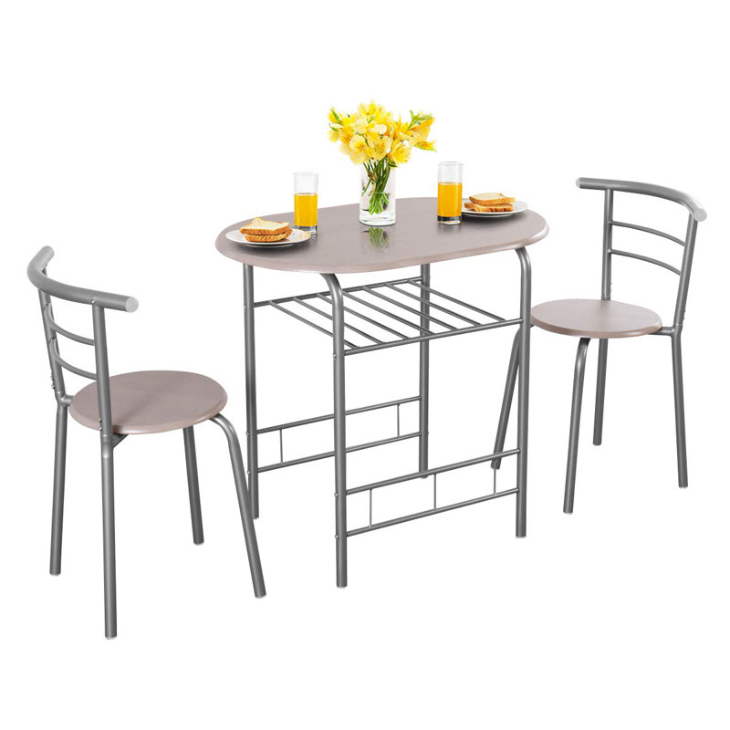 Varvara 2 - Person Dining Set, Grey, Grey, Grey