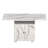 Versatile Folding Dining Table with Storage and Marble Finish