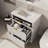 30" Fluted Bathroom Vanity with Sink, Farmhouse Freestanding Vanity Cabinet with 2 Drawers & Flip Drawer, Easy Clean, White-123520213-123520212