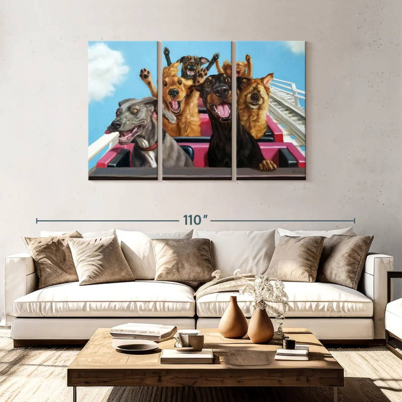 Thrill Seekers, 48" H x 74" W