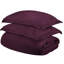 Ensemble de housse de couette lavable en coton prune