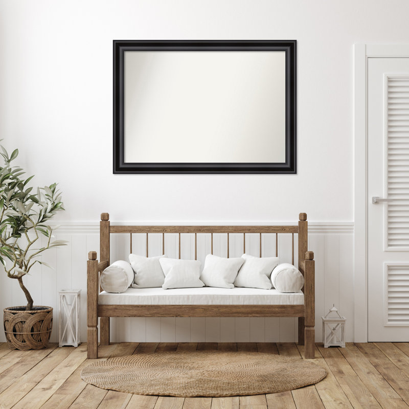 Miroir d'appoint mural en plastique Churchton, 37,75 po x 51,75 po