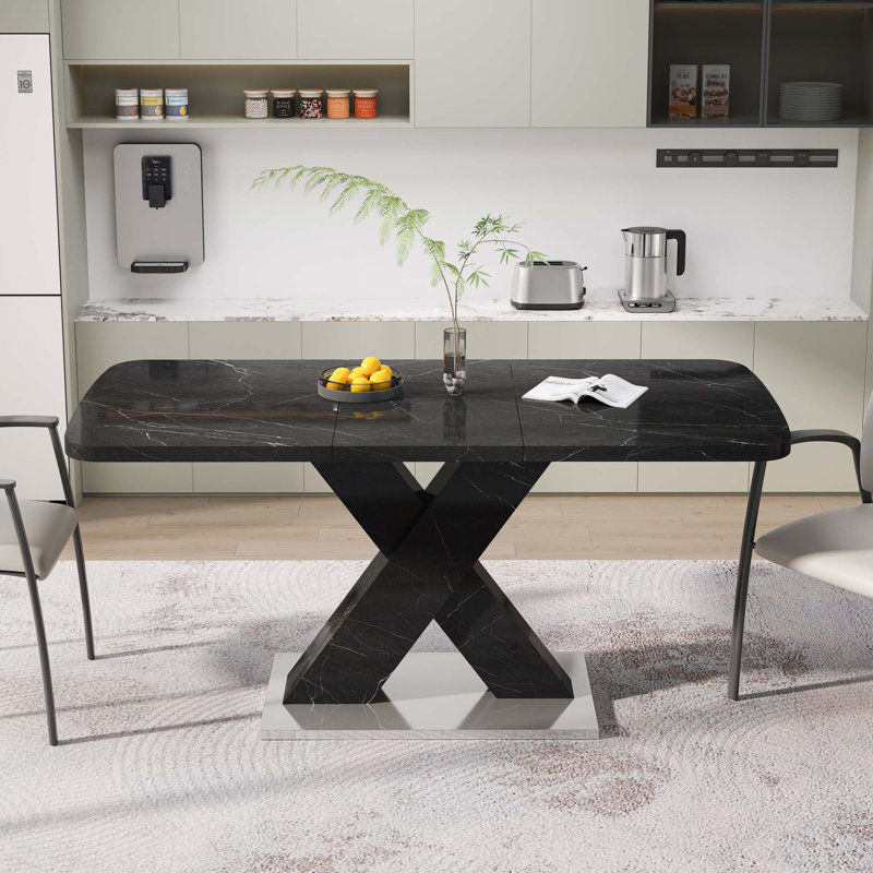 Table de salle à manger extensible carrée