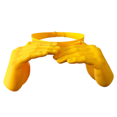 Sun hat Funny Hands Sun Visor Hat Yellow Hand Shaped Sunshade Cap Adjustable Summer Protection Visor For Party Festival Outdoor Activities