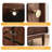 Nut-brown Solid  Wood Display Cases
