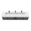 Meuble-lavabo mural double l 84 po x P 19 po x H 20 po Roghan-777314802-777314812-778997771