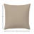 Casual Cushion Outdoor Throw Pillow, Sunbrella Fade & Water Resistant for Patio Furniture, Adirondacks & Porch Swings, 15"W x 15"L, 6" thick, Reversible, Cast Ash-314564535-314564534