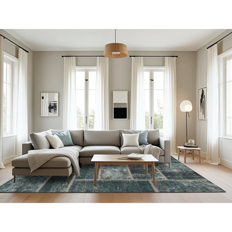 Abstract Indoor Rug, Rectangle 8' x 12'