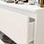 Commode double moderne à six tiroirs avec finition blanche