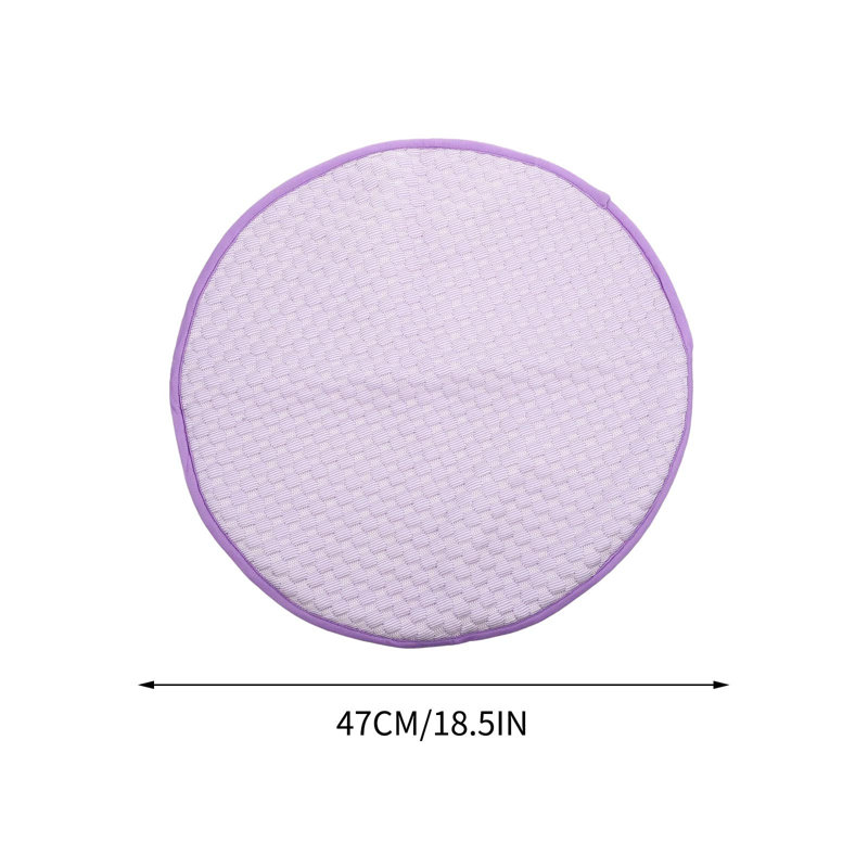 Tapis froid respirant Pet Pet Pad 15,7 po de diamètre pour chien, printemps et été, Mauve