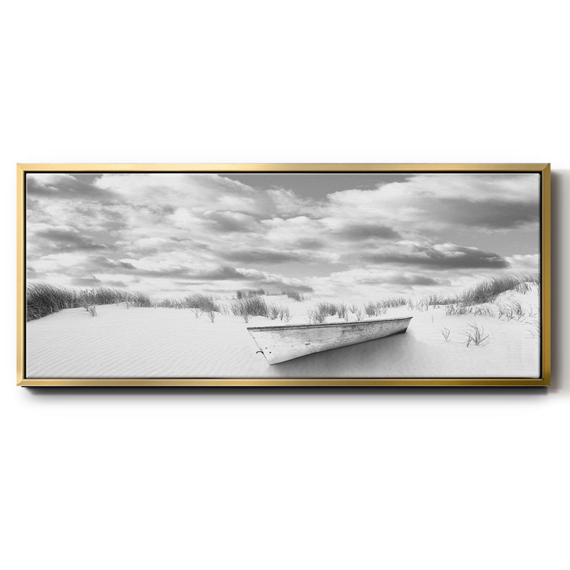 Beach- Framed Canvas, 20" H x 50" W