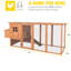 15.03m² Chicken Coop with Chicken Run For Up To 3 Chickens
