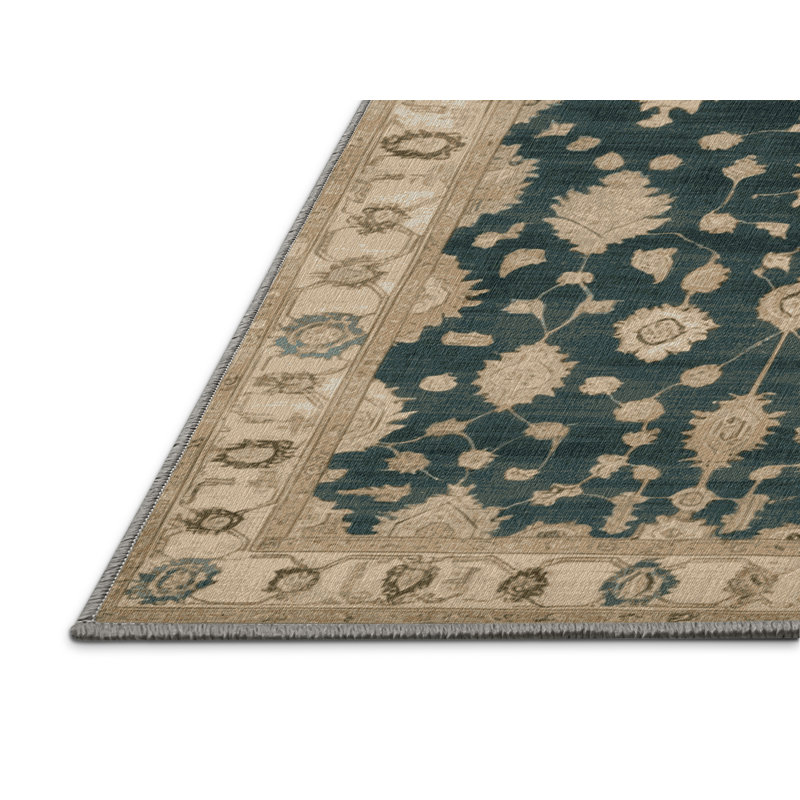Tapis gris lavable à la machine, Rectangulaire 2 pi x 3 pi