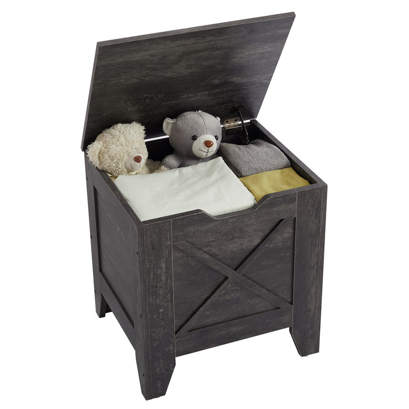 Motti Storage Bench, Charcoal Gray