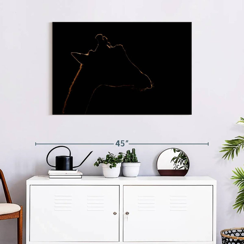 Brampt Giraffe Silhouette, 24" H x 36" W