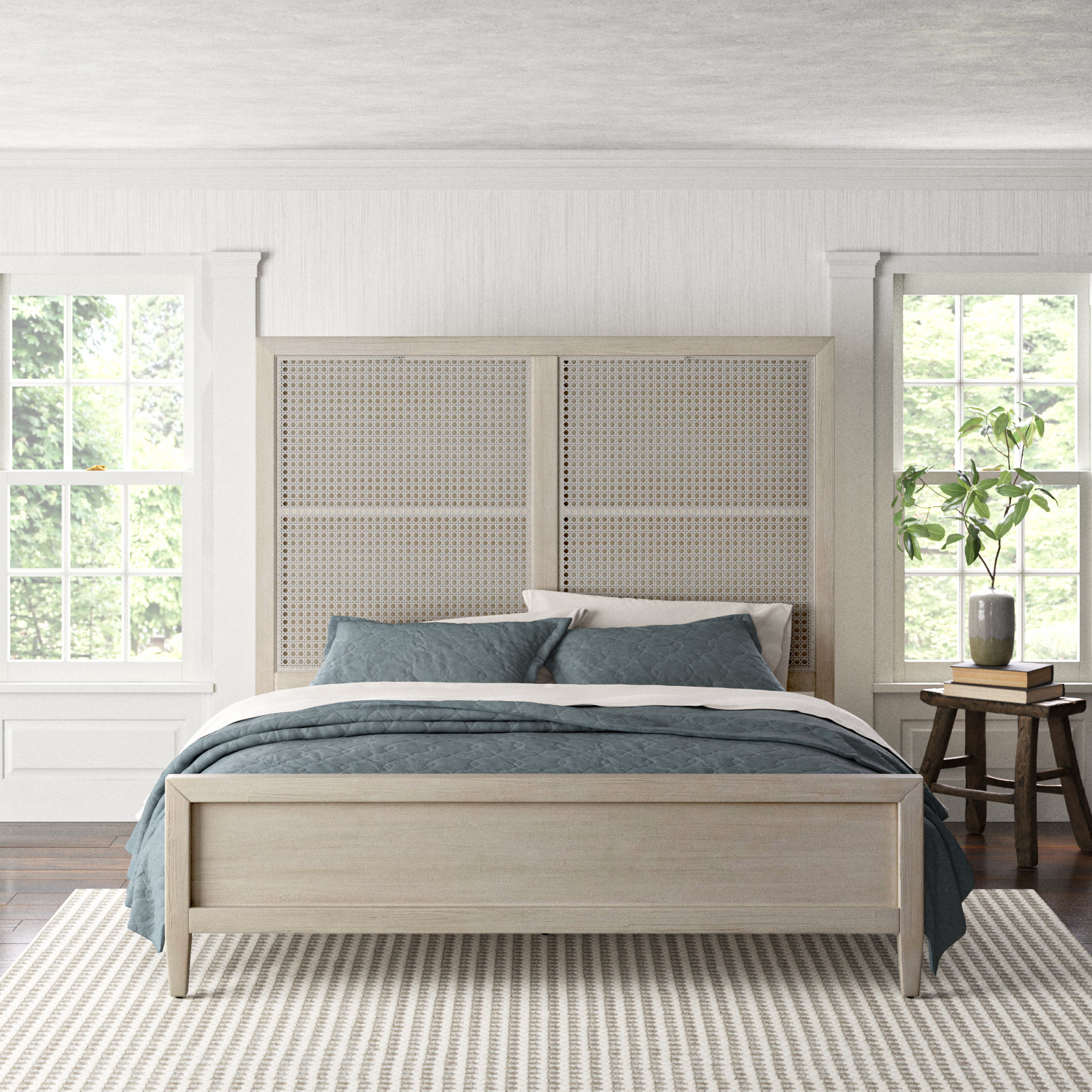 Mykonos Cane Bed, King